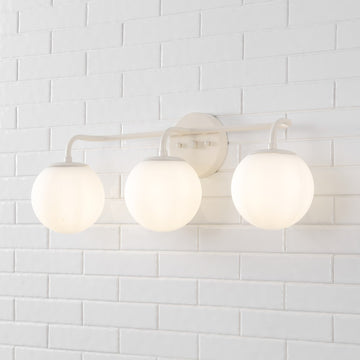 Louis Parisian Globe Metal/Frosted Glass Modern Contemporary LED Vanity